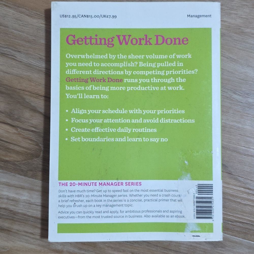 ☔️🔹️Getting Work Done Paperback Book - Picture 5 of 7